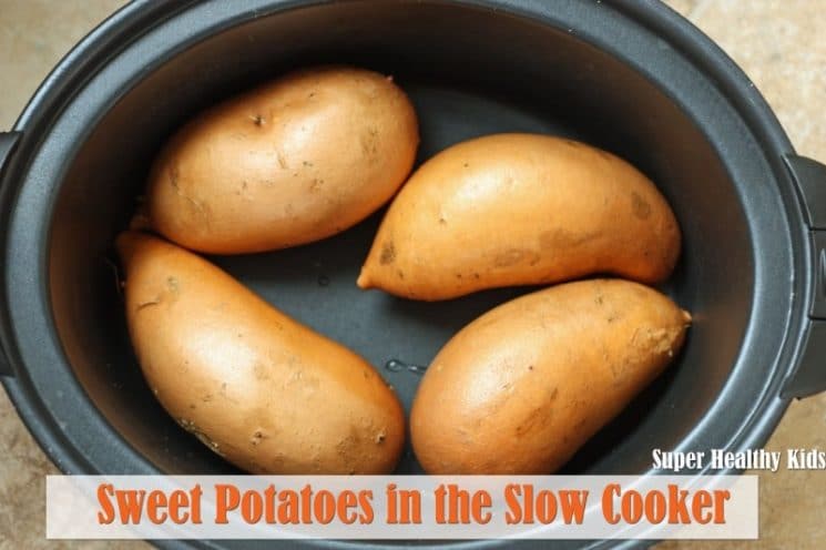 Sweet Potatoes in the Slow Cooker. Creamiest potato ever!